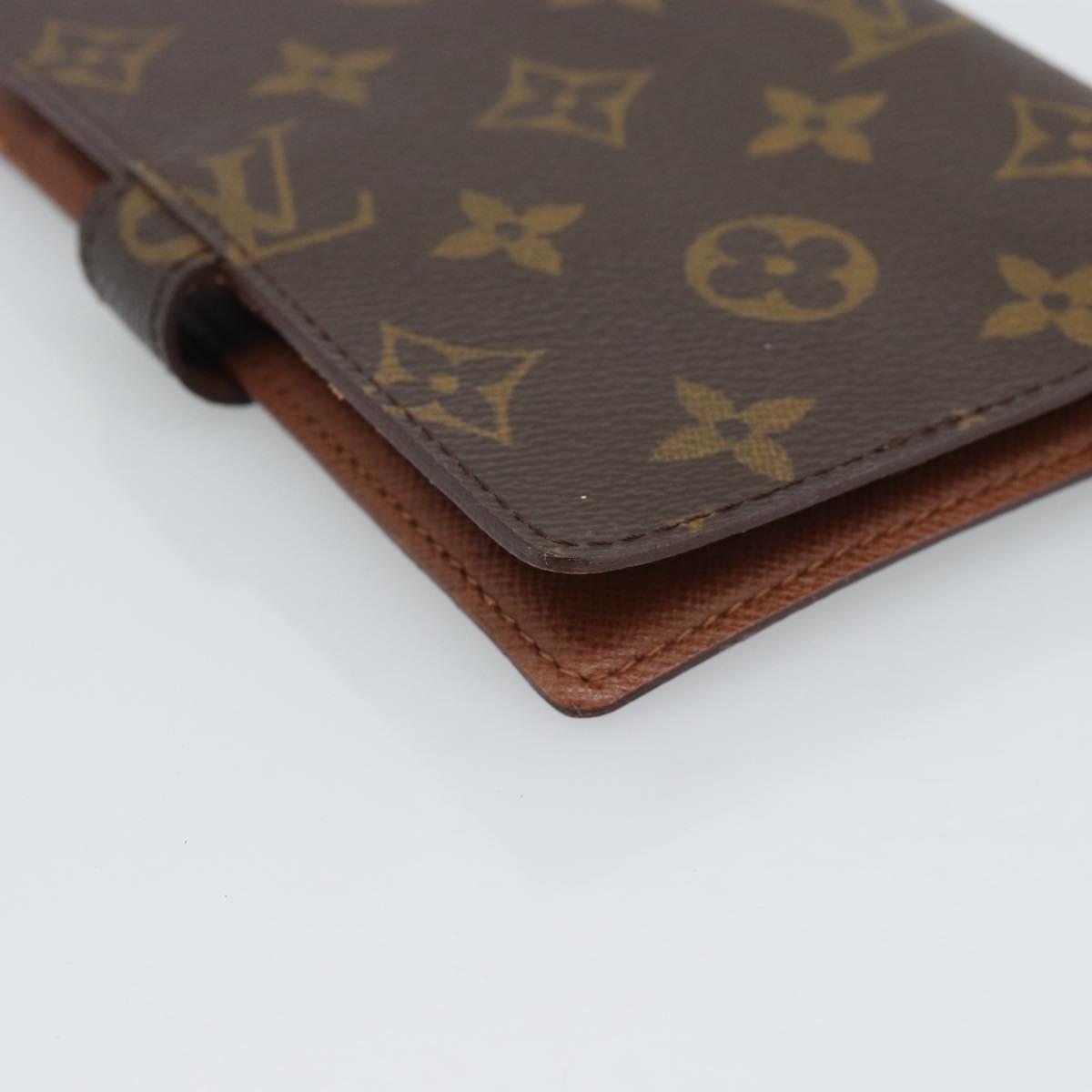 LOUIS VUITTON Monogram Agenda PM Day Planner Cover R20005 LV Auth bs36120