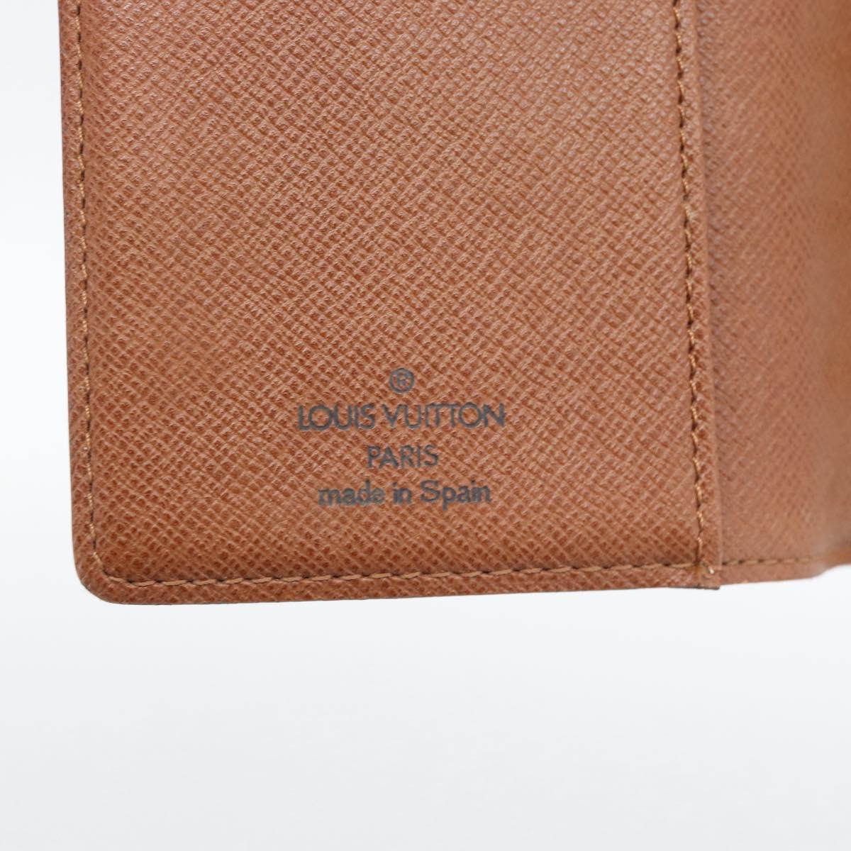 LOUIS VUITTON Monogram Agenda PM Day Planner Cover R20005 LV Auth bs36120