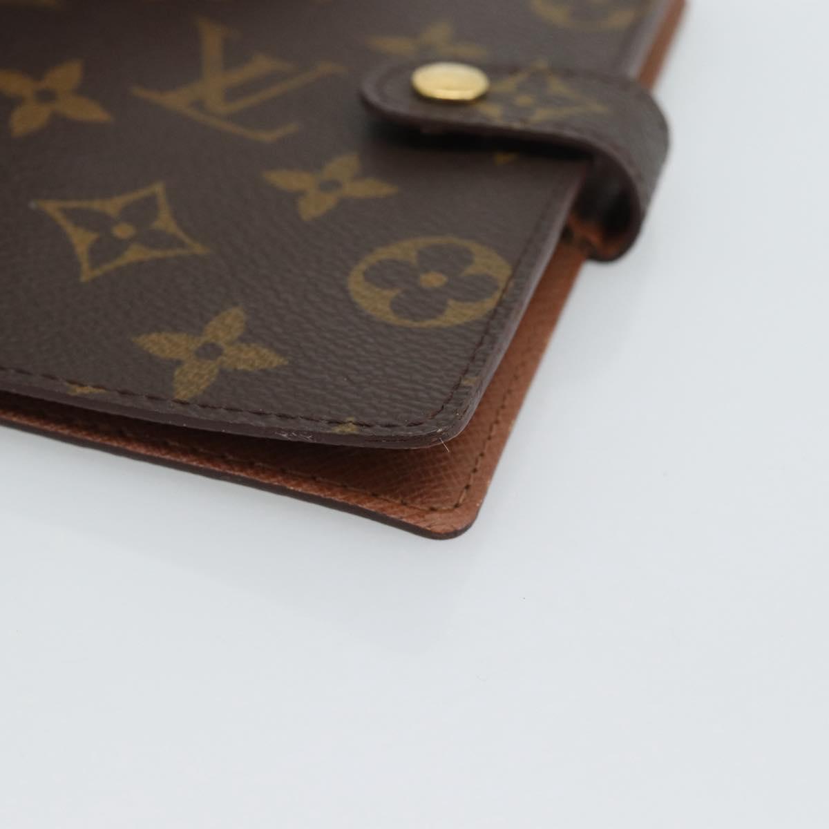 LOUIS VUITTON Monogram Agenda PM Day Planner Cover R20005 LV Auth bs36120