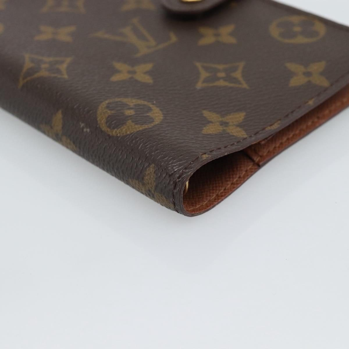 LOUIS VUITTON Monogram Agenda PM Day Planner Cover R20005 LV Auth bs36120