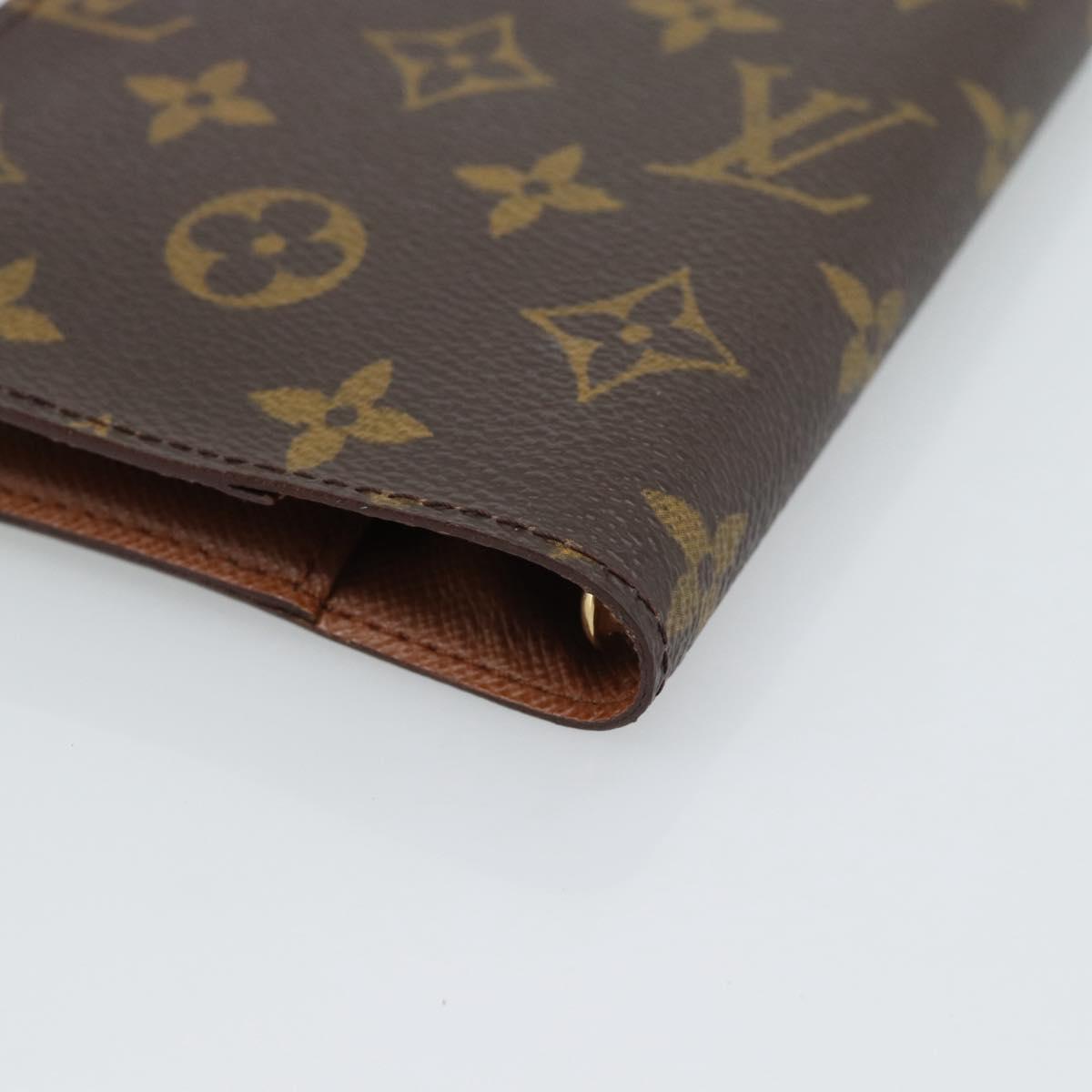 LOUIS VUITTON Monogram Agenda PM Day Planner Cover R20005 LV Auth bs36122