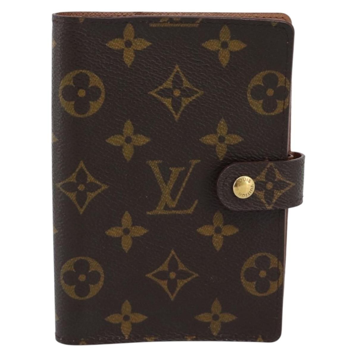 LOUIS VUITTON Monogram Agenda PM Day Planner Cover R20005 LV Auth bs36122