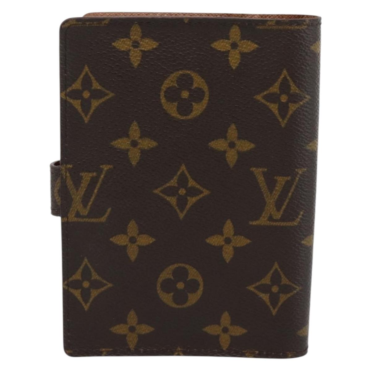 LOUIS VUITTON Monogram Agenda PM Day Planner Cover R20005 LV Auth bs36122
