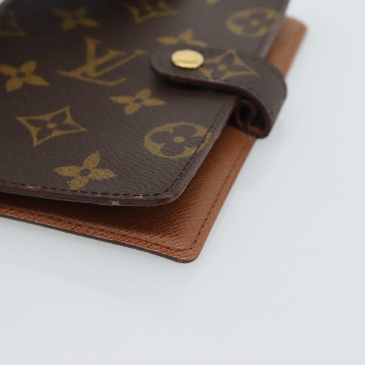 LOUIS VUITTON Monogram Agenda PM Day Planner Cover R20005 LV Auth bs36122