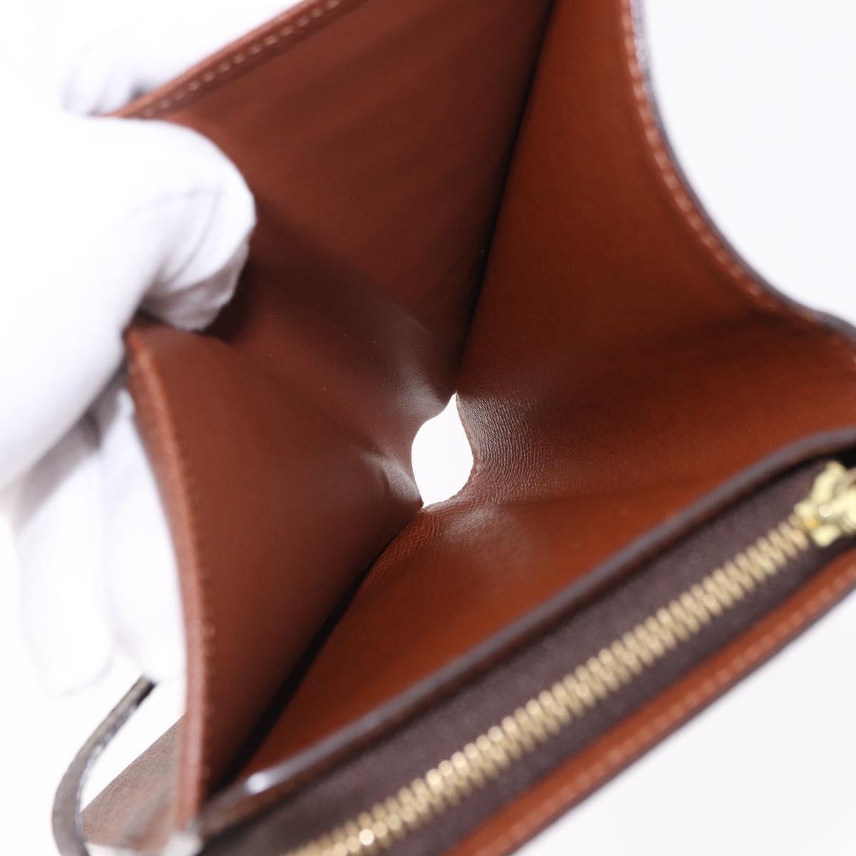 LOUIS VUITTON Monogram Porto Papie Zip Wallet M61207 LV Auth bs36123V