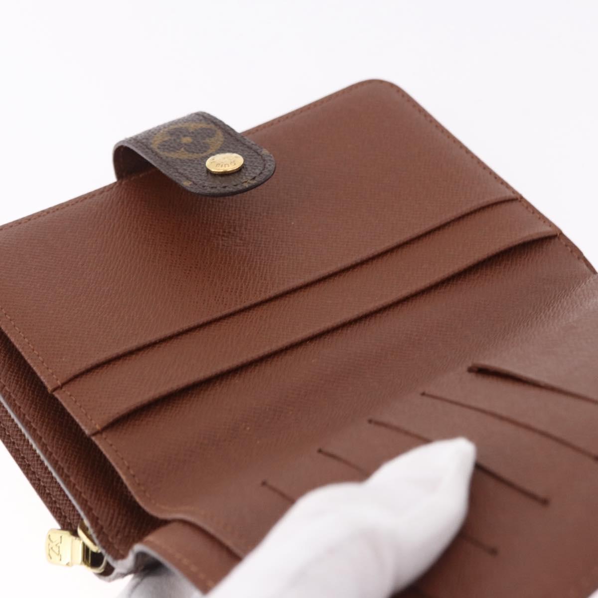 LOUIS VUITTON Monogram Porto Papie Zip Wallet M61207 LV Auth bs36123V