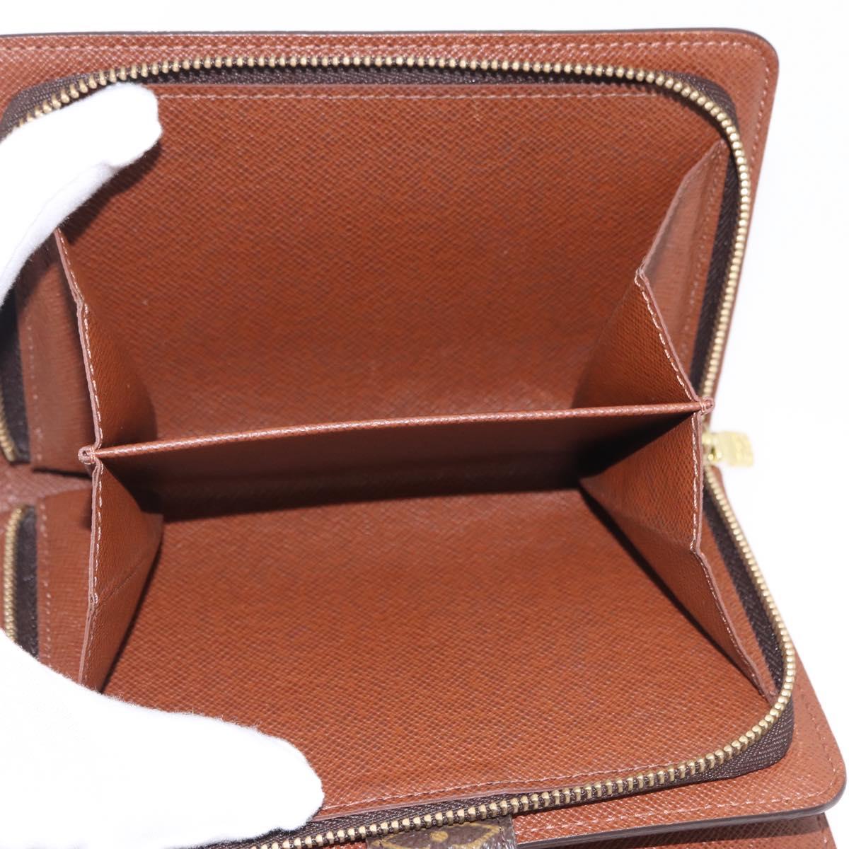 LOUIS VUITTON Monogram Porto Papie Zip Wallet M61207 LV Auth bs36123V