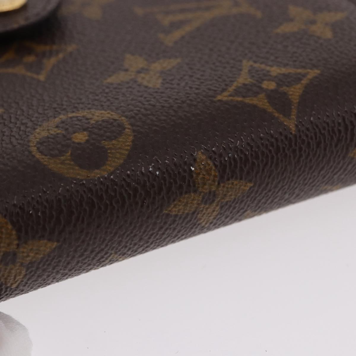 LOUIS VUITTON Monogram Porto Papie Zip Wallet M61207 LV Auth bs36123V