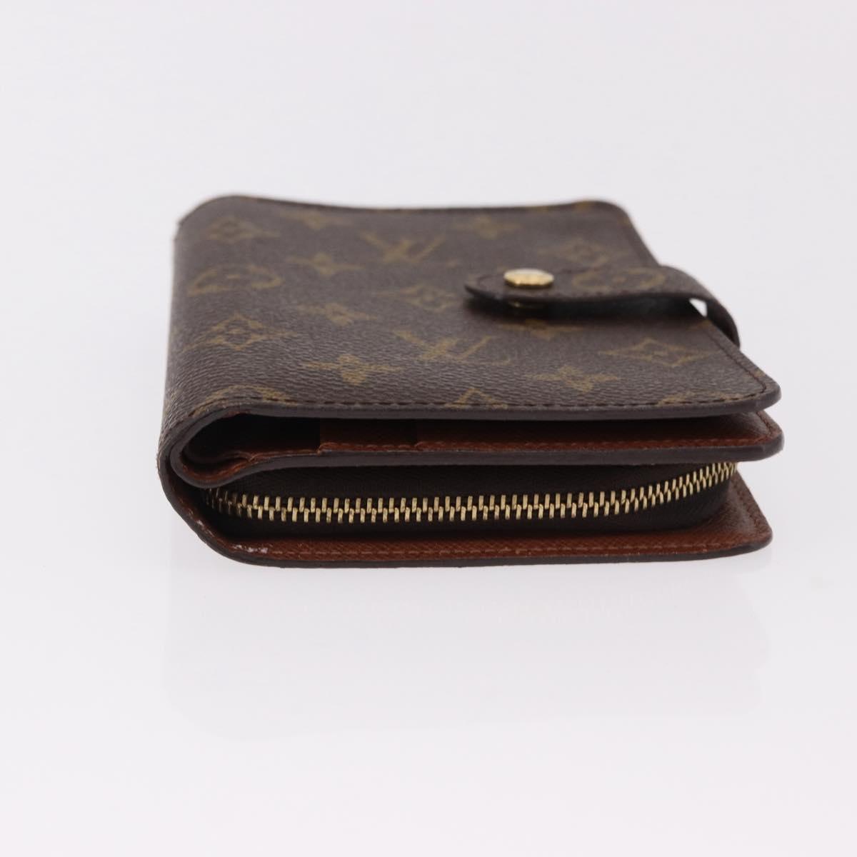 LOUIS VUITTON Monogram Porto Papie Zip Wallet M61207 LV Auth bs36123V