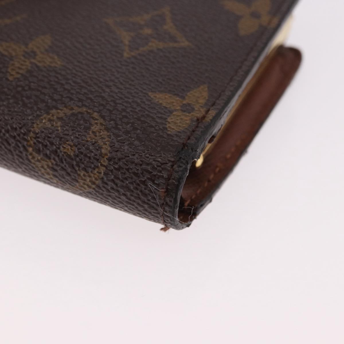 LOUIS VUITTON Monogram Porte Monnaie Billets Viennois Wallet M61663 Auth bs36125