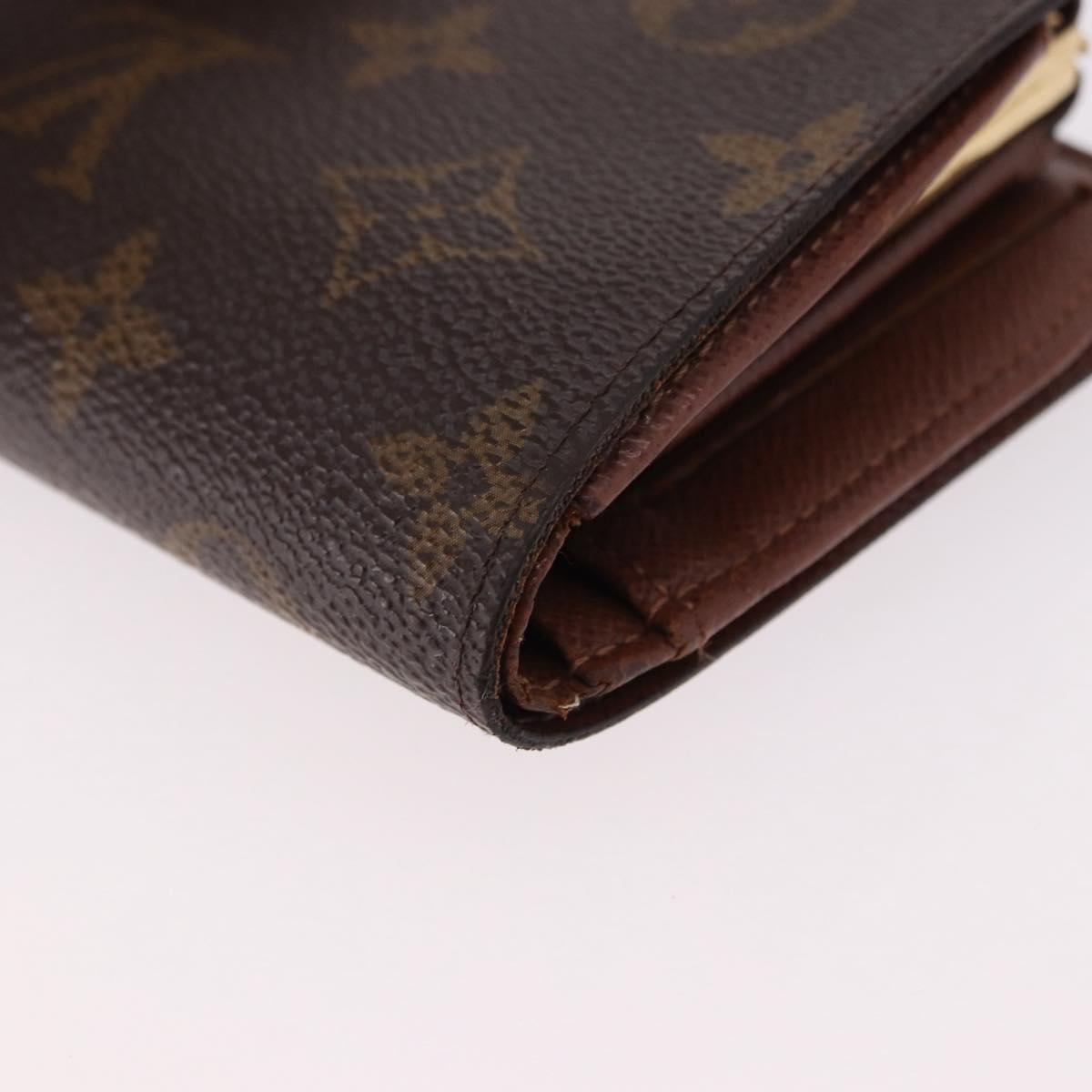 LOUIS VUITTON Monogram Porte Monnaie Billets Viennois Wallet M61663 Auth bs36125