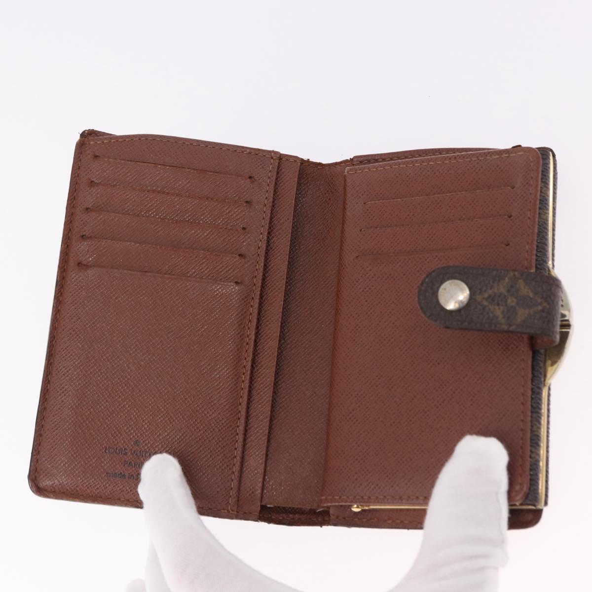 LOUIS VUITTON Monogram Porte Monnaie Billets Viennois Wallet M61663 Auth bs36125