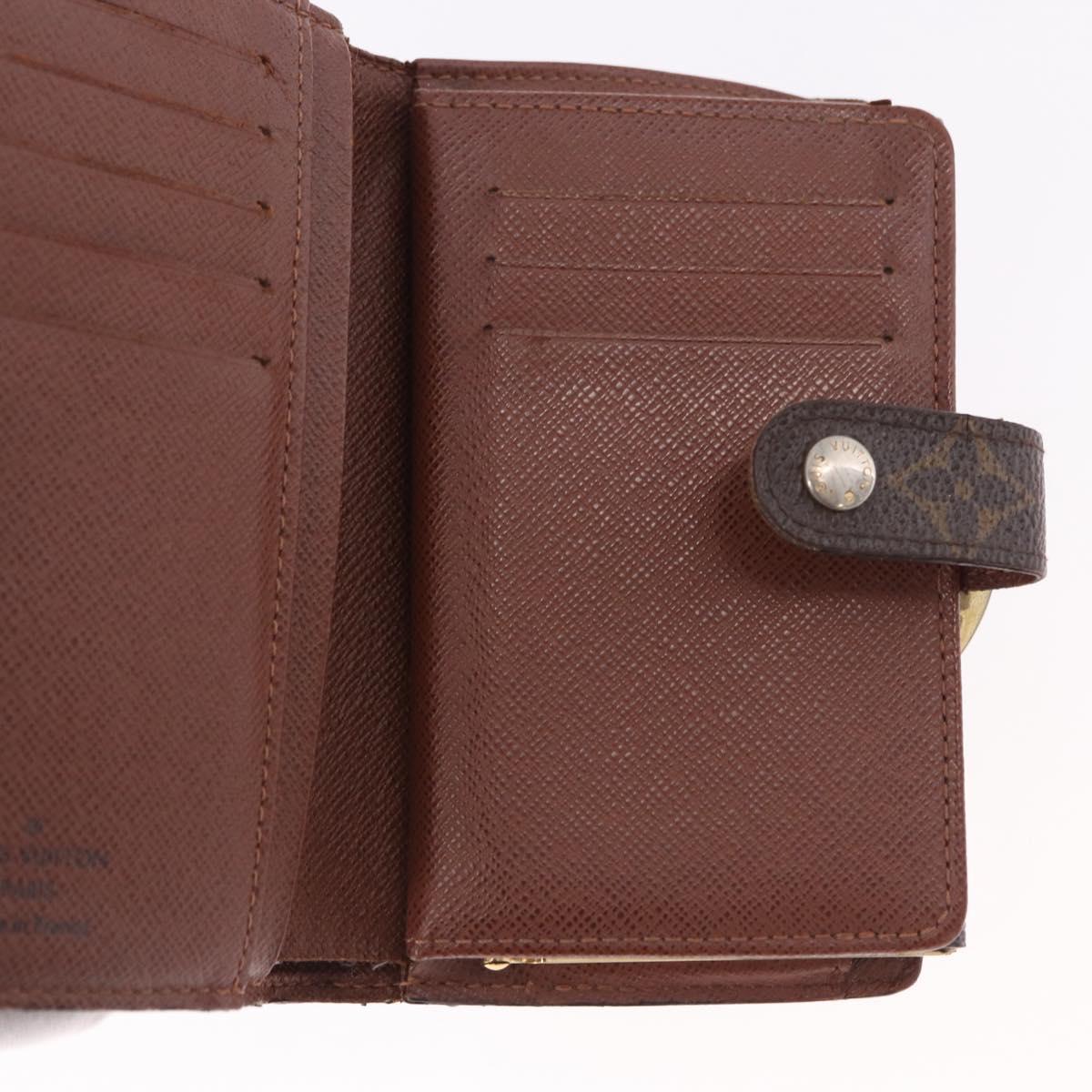 LOUIS VUITTON Monogram Porte Monnaie Billets Viennois Wallet M61663 Auth bs36125
