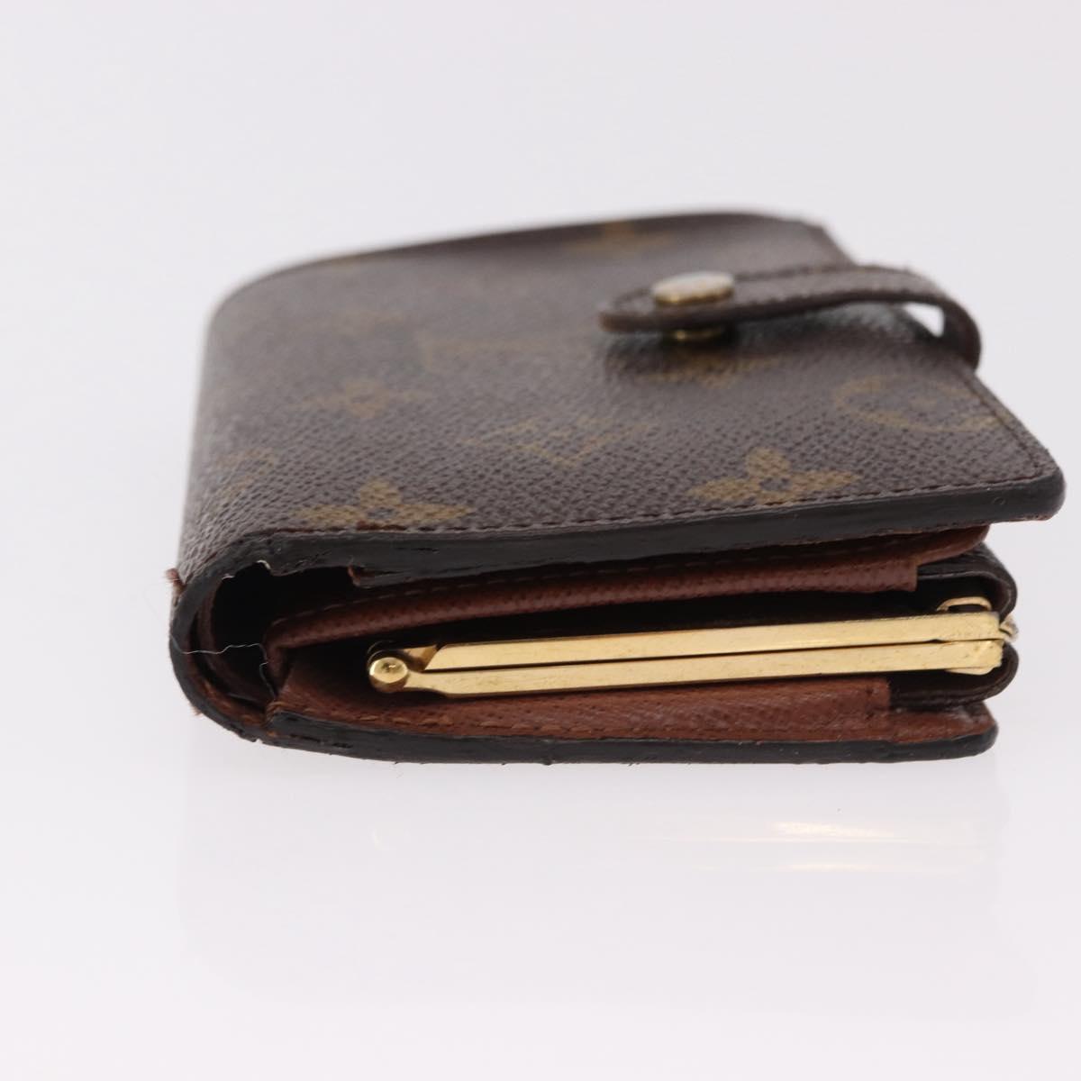 LOUIS VUITTON Monogram Porte Monnaie Billets Viennois Wallet M61663 Auth bs36125