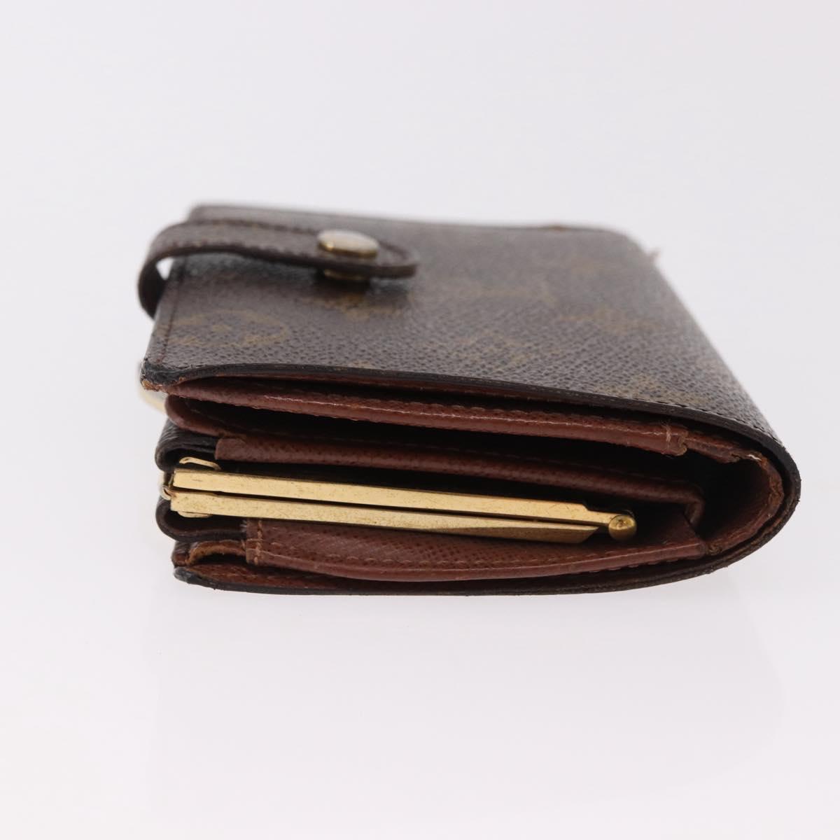 LOUIS VUITTON Monogram Porte Monnaie Billets Viennois Wallet M61663 Auth bs36125