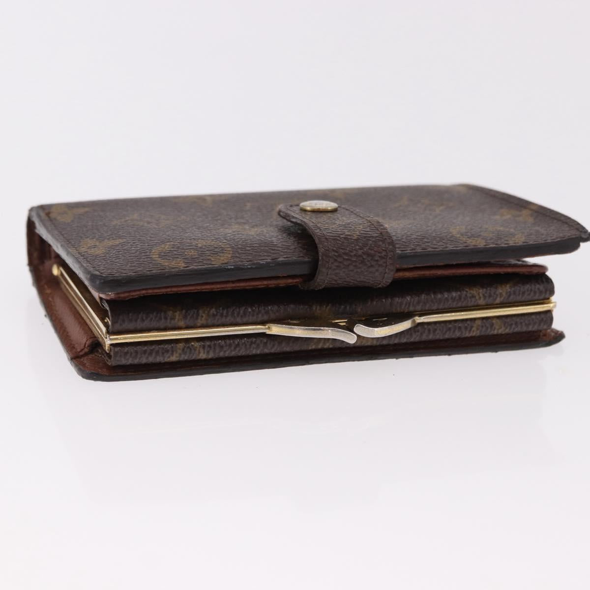 LOUIS VUITTON Monogram Porte Monnaie Billets Viennois Wallet M61663 Auth bs36125