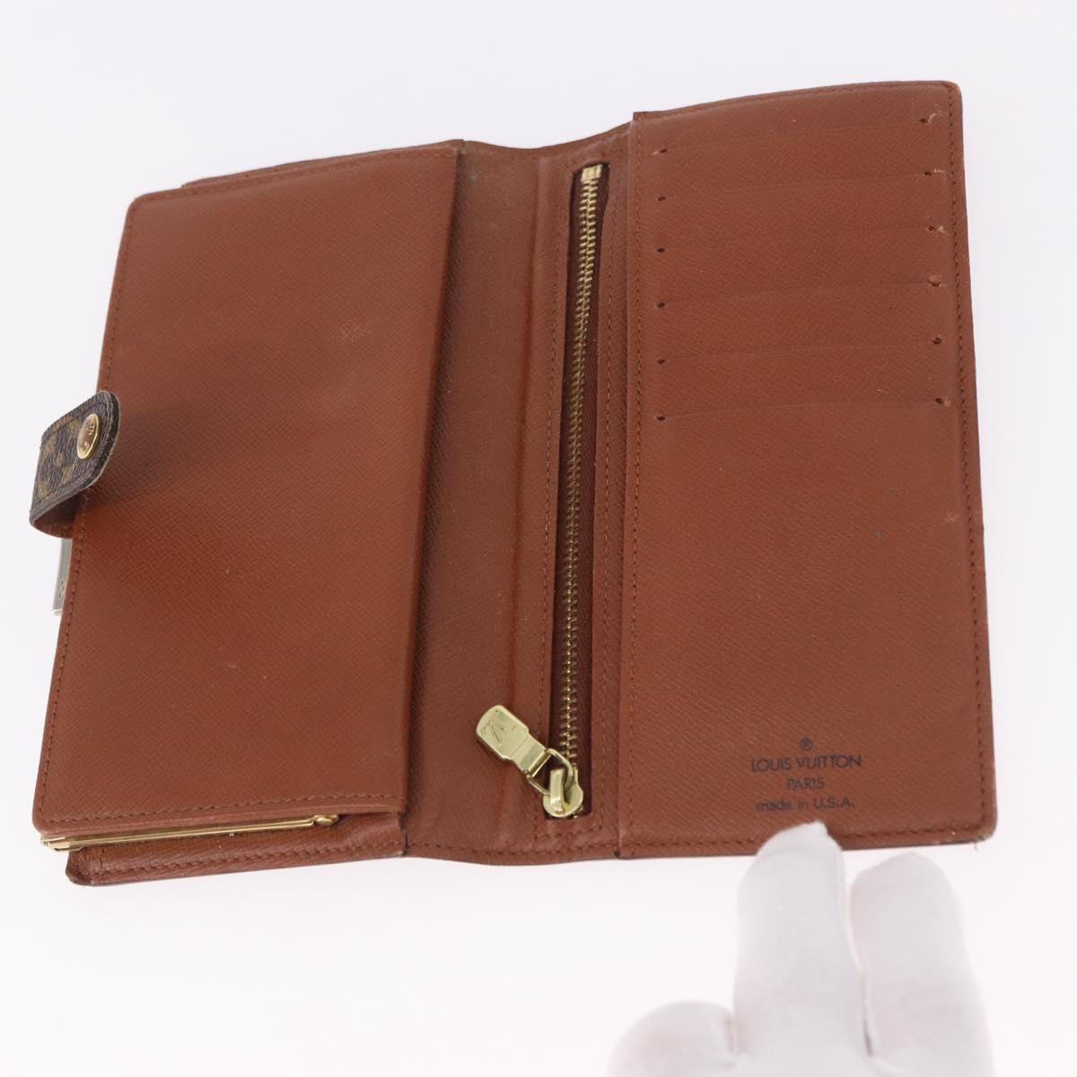 LOUIS VUITTON Monogram Continental Clutch Wallet T61217 LV Auth bs36126