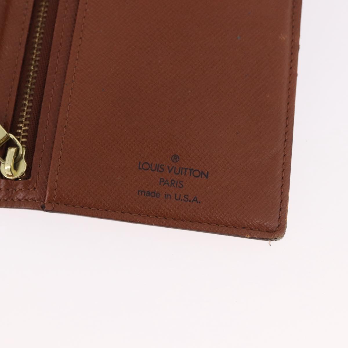 LOUIS VUITTON Monogram Continental Clutch Wallet T61217 LV Auth bs36126