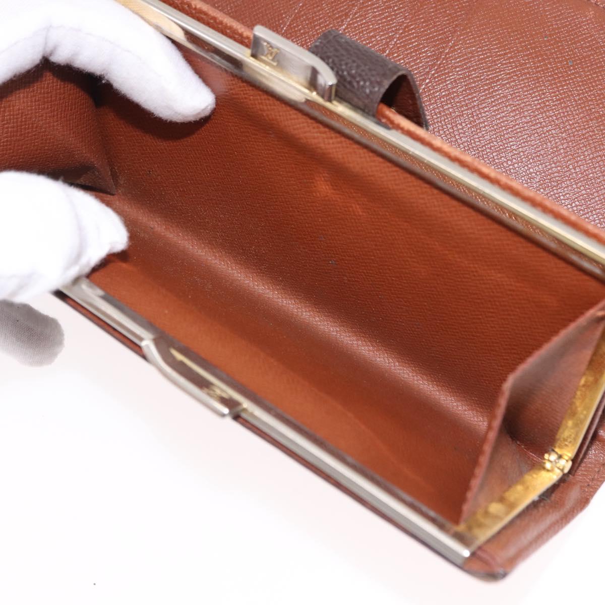LOUIS VUITTON Monogram Continental Clutch Wallet T61217 LV Auth bs36126
