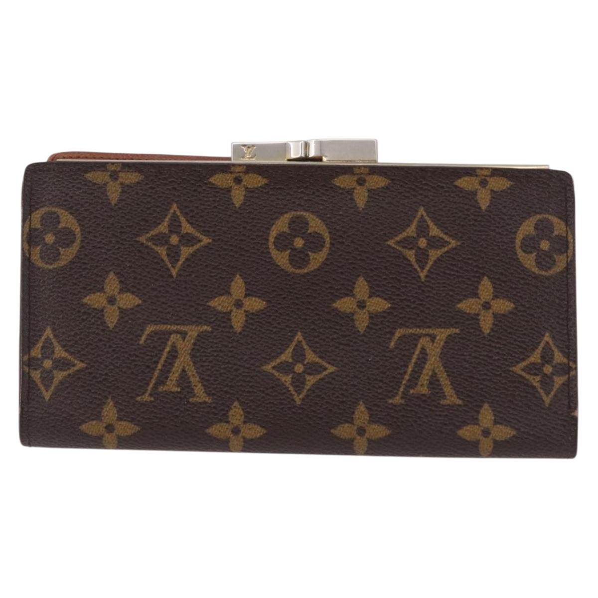 LOUIS VUITTON Monogram Continental Clutch Wallet T61217 LV Auth bs36126
