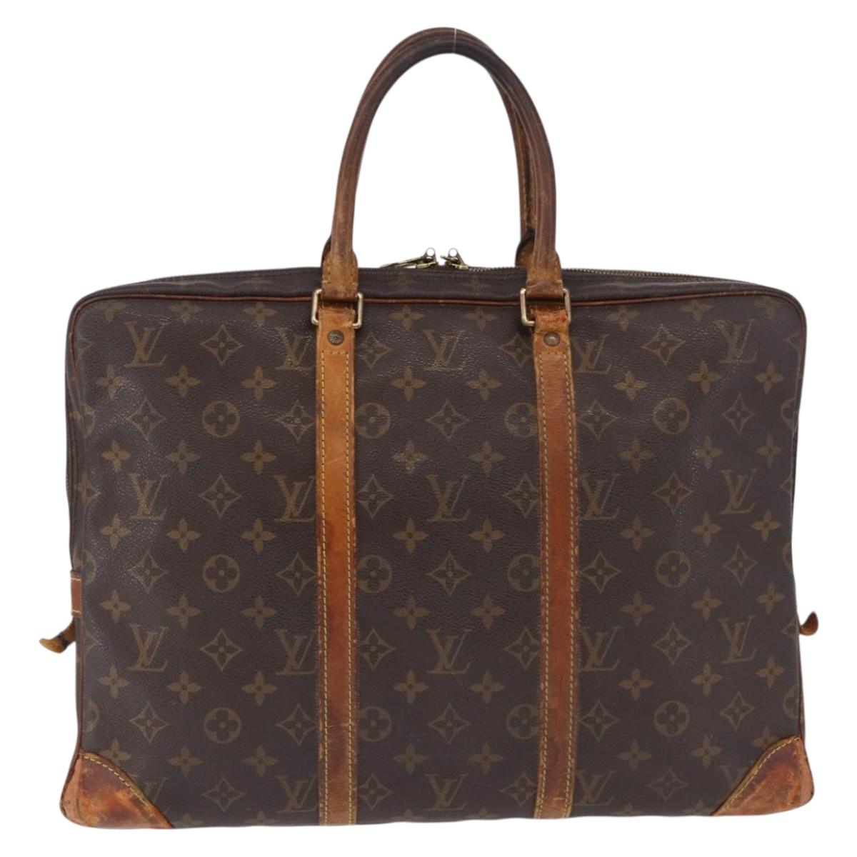 LOUIS VUITTON Monogram Porte Documents Voyage Business Bag M53361 Auth bs36128