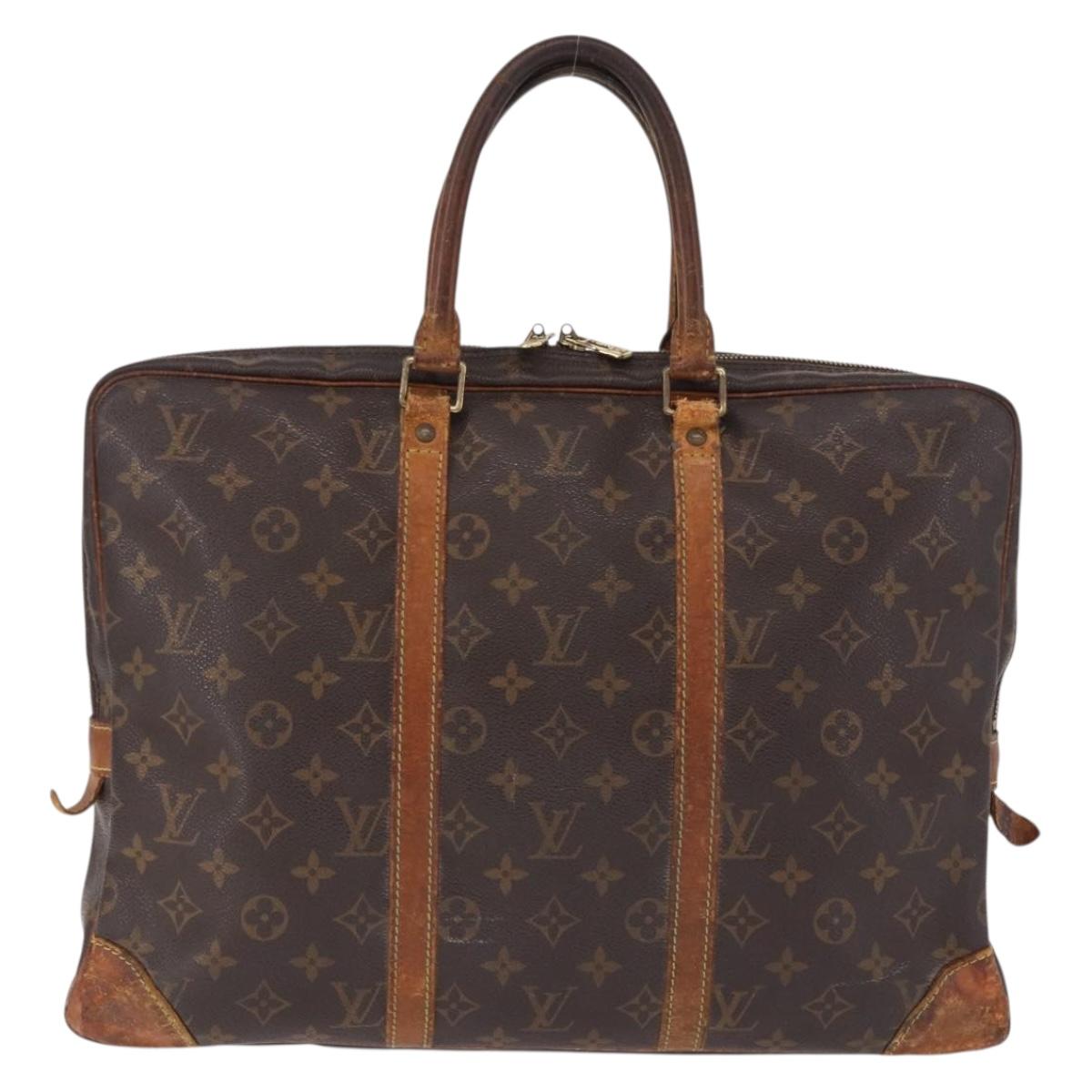 LOUIS VUITTON Monogram Porte Documents Voyage Business Bag M53361 Auth bs36128