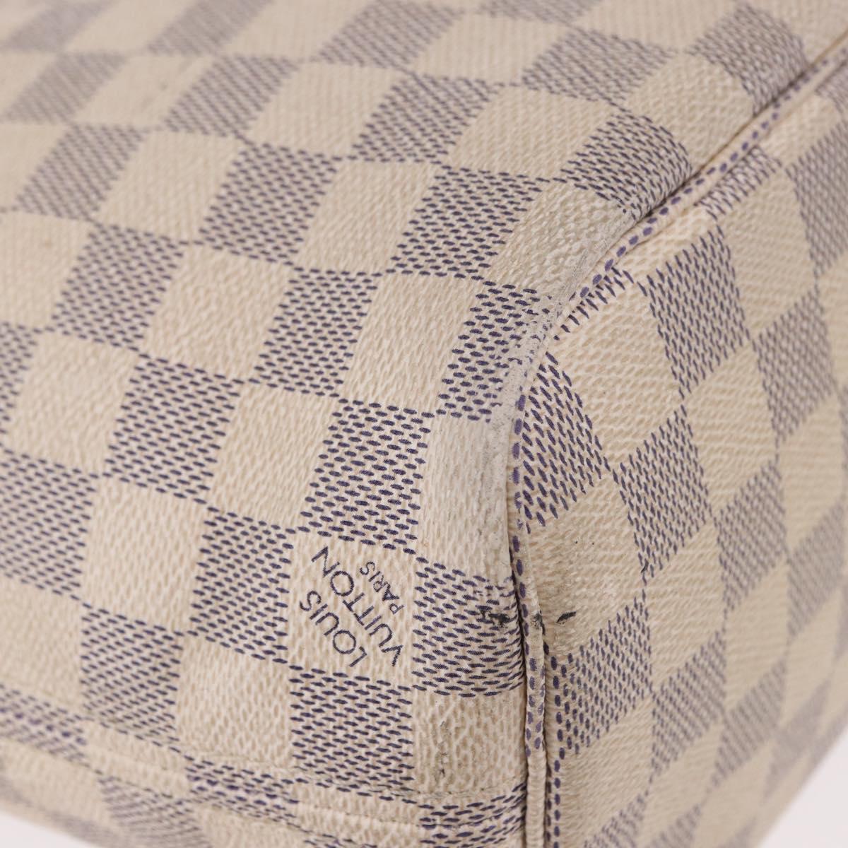 LOUIS VUITTON Damier Azur Neverfull PM Tote Bag N41362 LV Auth bs36131