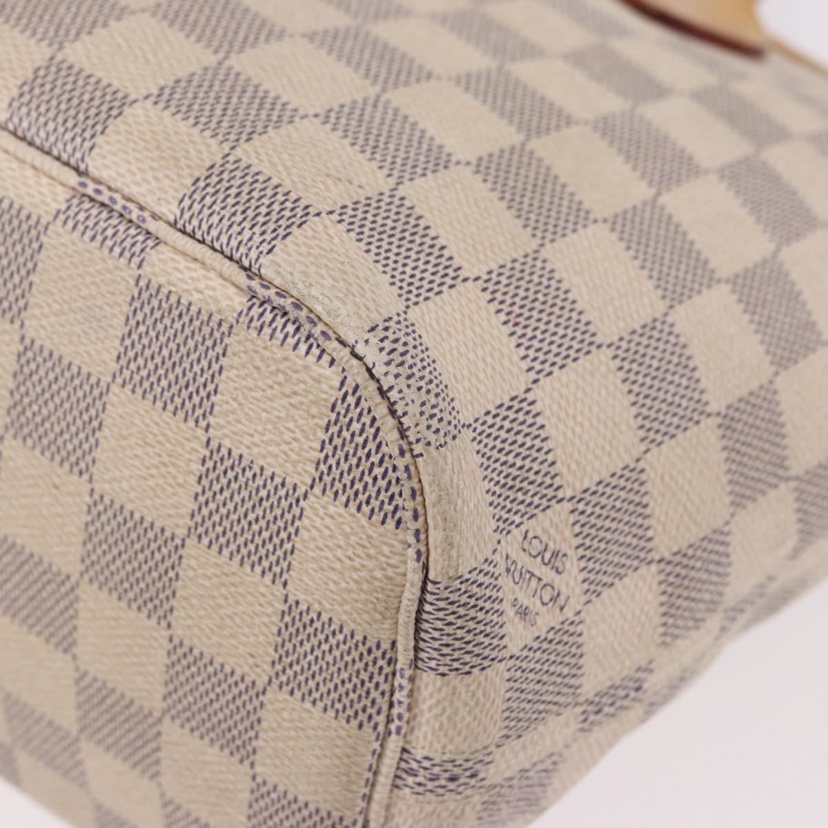 LOUIS VUITTON Damier Azur Neverfull PM Tote Bag N41362 LV Auth bs36131