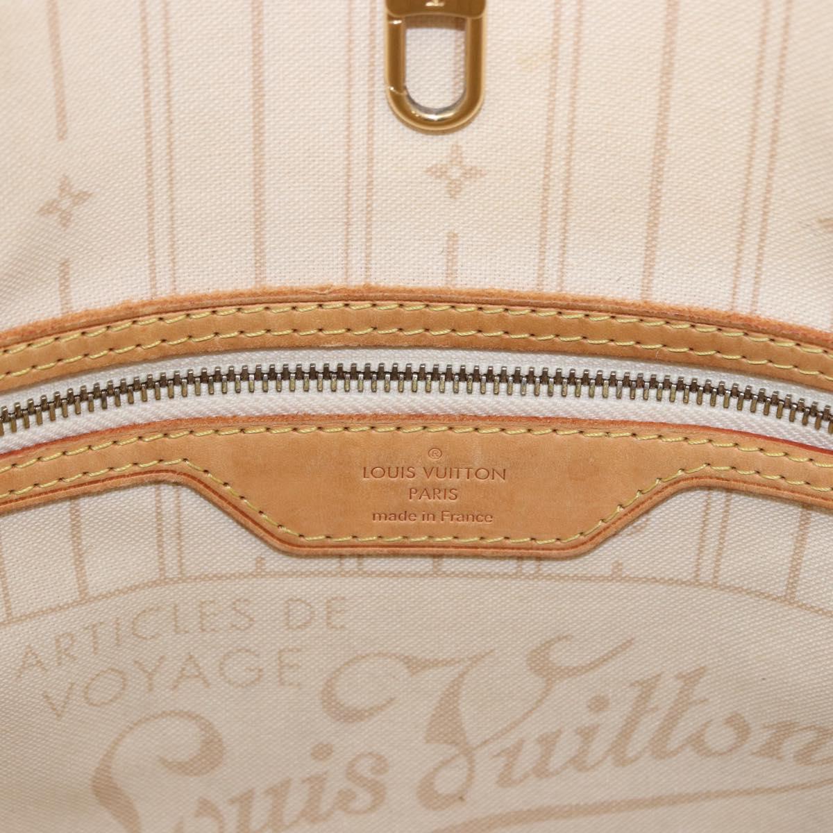 LOUIS VUITTON Damier Azur Neverfull PM Tote Bag N41362 LV Auth bs36131