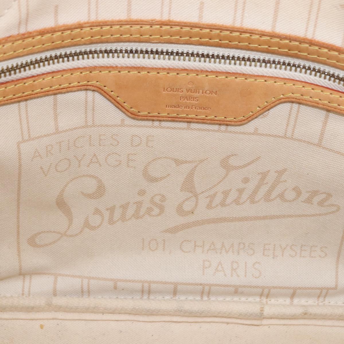 LOUIS VUITTON Damier Azur Neverfull PM Tote Bag N41362 LV Auth bs36131