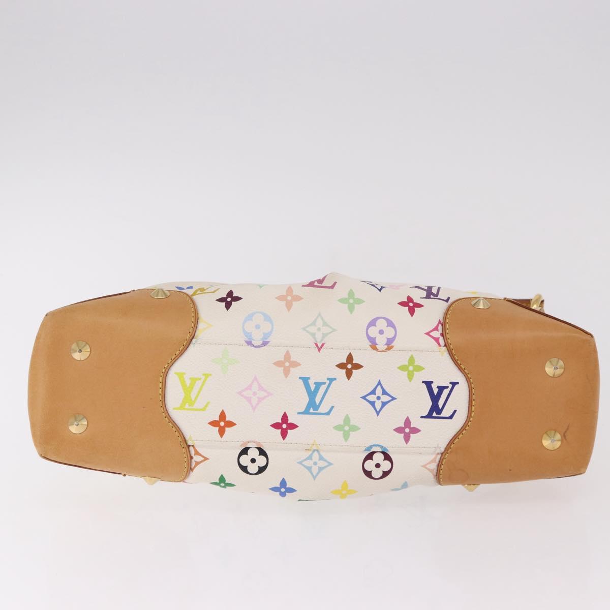 LOUIS VUITTON Monogram Multicolor Judy MM Bag 2way White M40255 LV Auth bs36132A