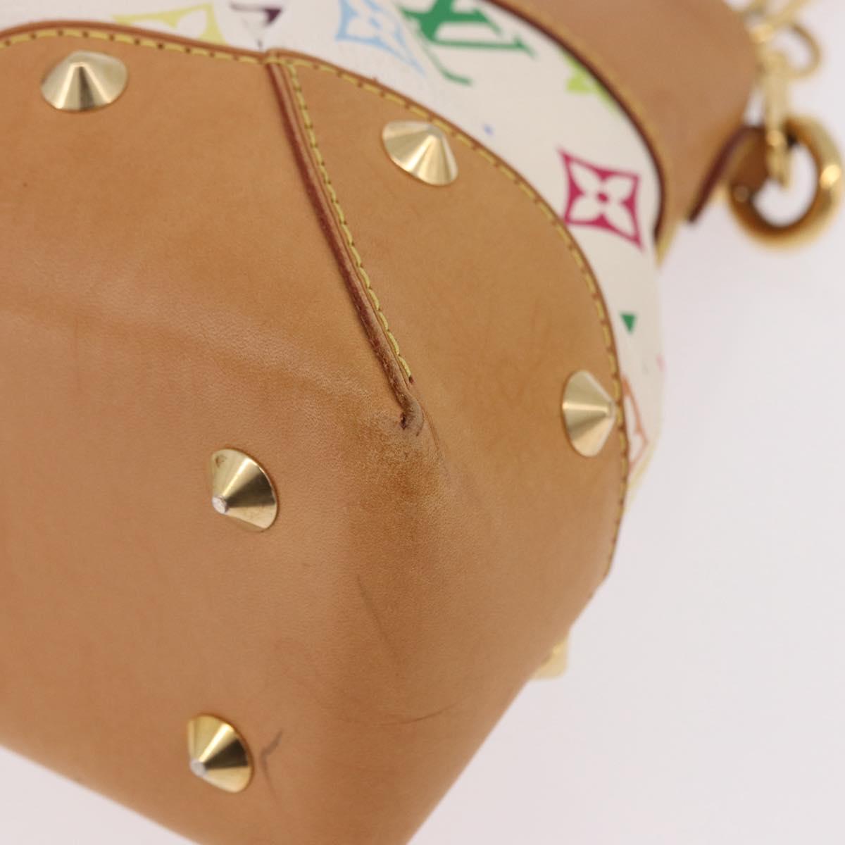 LOUIS VUITTON Monogram Multicolor Judy MM Bag 2way White M40255 LV Auth bs36132A