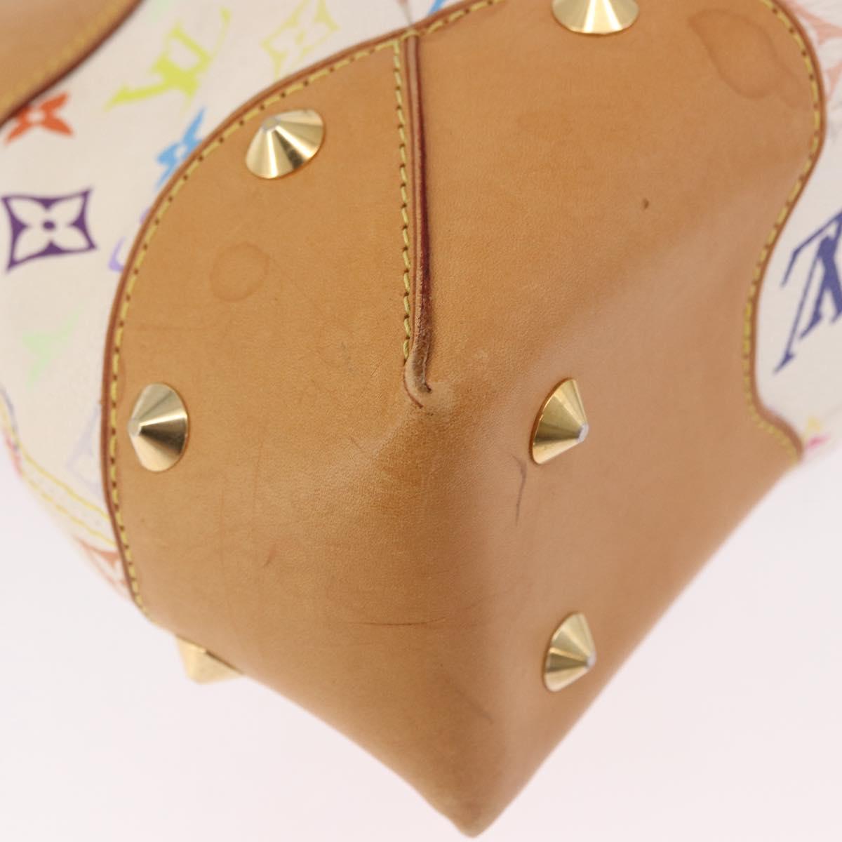 LOUIS VUITTON Monogram Multicolor Judy MM Bag 2way White M40255 LV Auth bs36132A