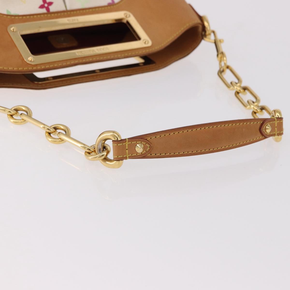 LOUIS VUITTON Monogram Multicolor Judy MM Bag 2way White M40255 LV Auth bs36132A