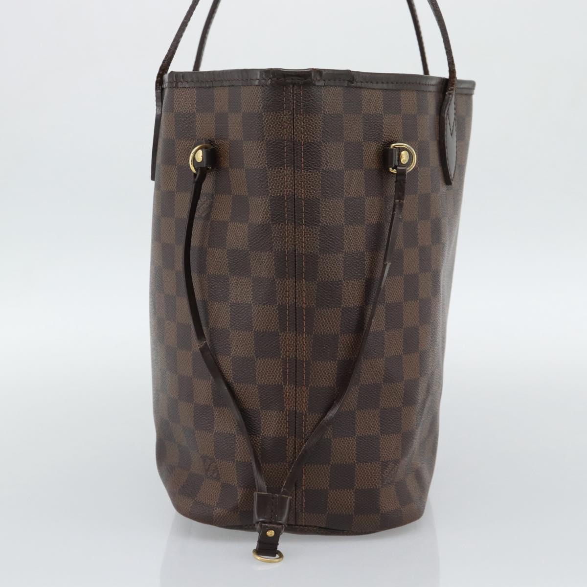 LOUIS VUITTON Damier Ebene Neverfull MM Tote Bag N51105 LV Auth bs36133