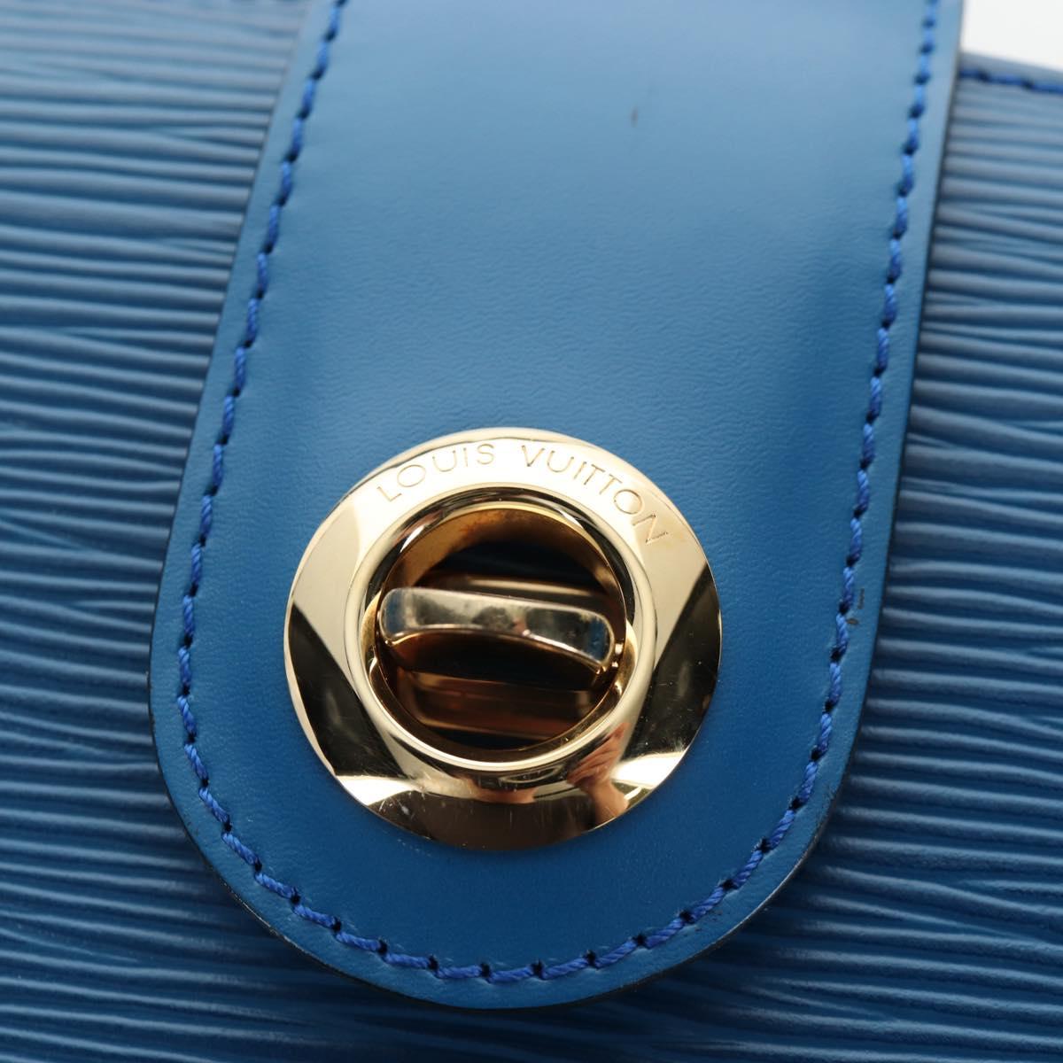 LOUIS VUITTON Epi Capuchin Shoulder Bag Blue M52345 LV Auth bs36136A