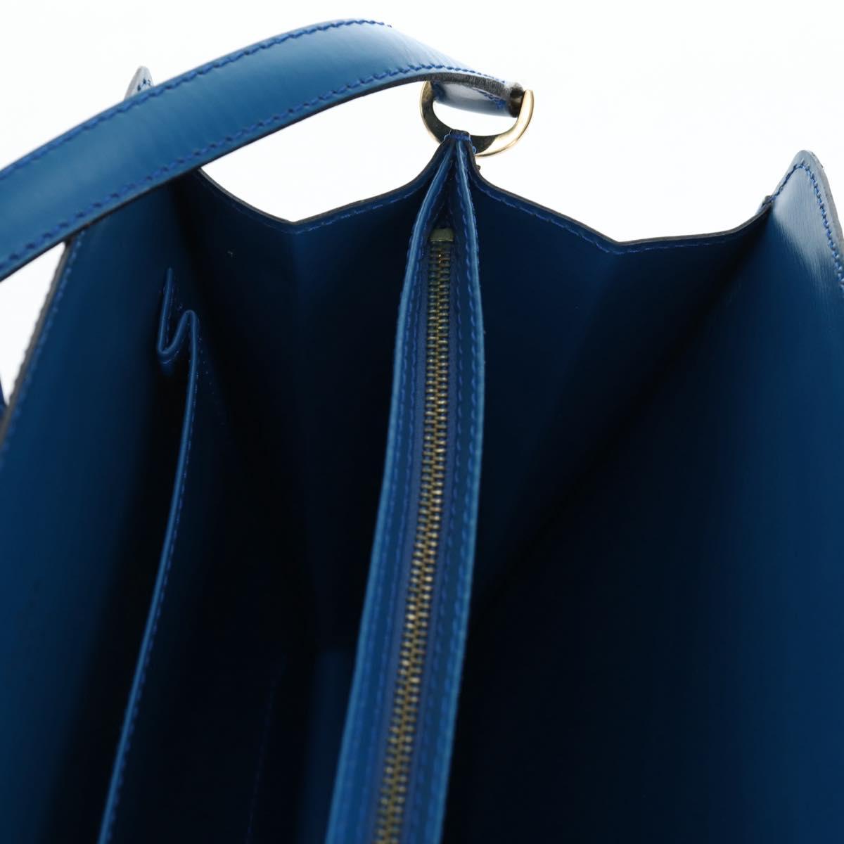 LOUIS VUITTON Epi Capuchin Shoulder Bag Blue M52345 LV Auth bs36136A
