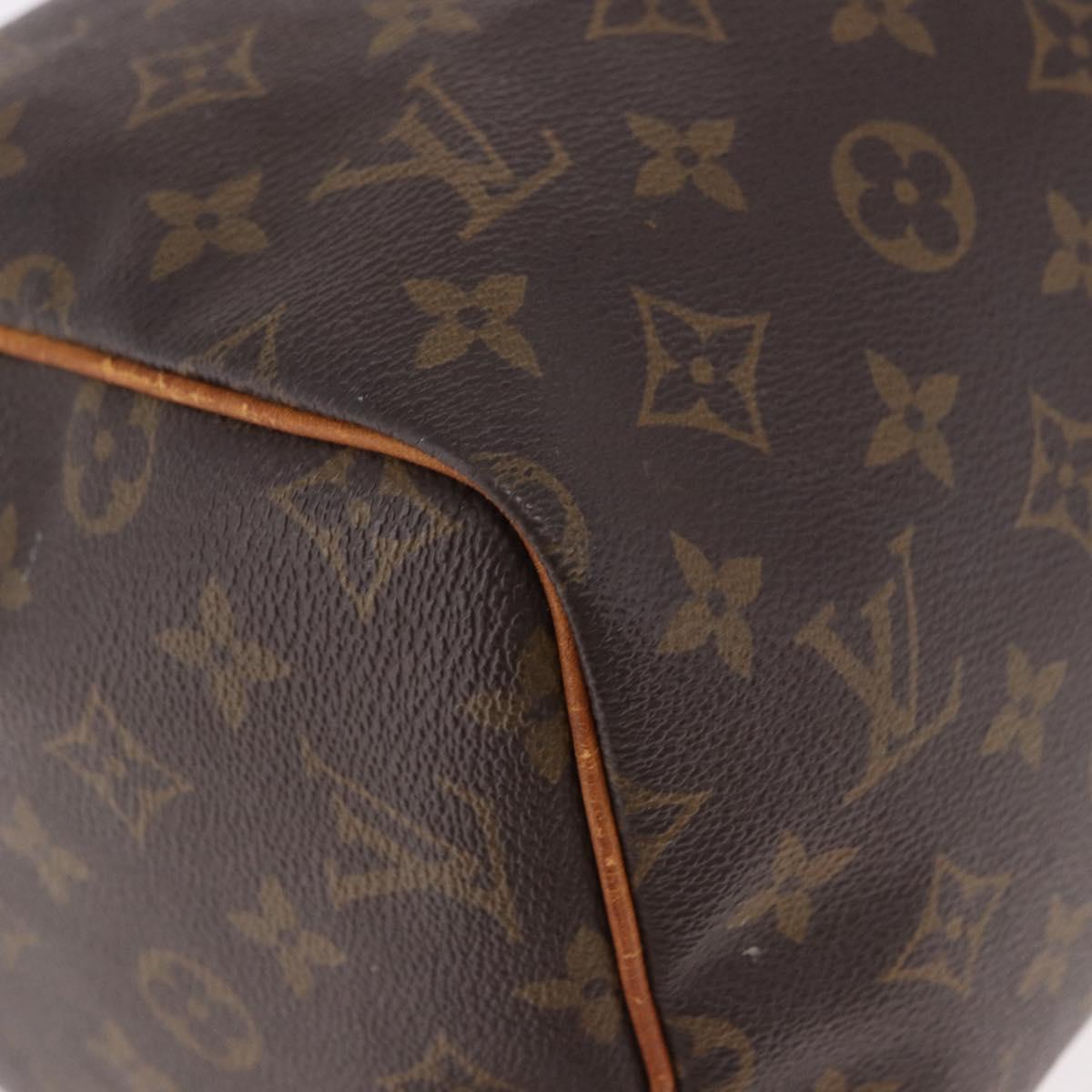 LOUIS VUITTON Monogram Speedy 30 Hand Bag M41526 LV Auth bs36139
