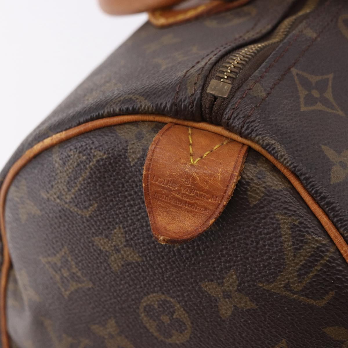LOUIS VUITTON Monogram Speedy 30 Hand Bag M41526 LV Auth bs36139