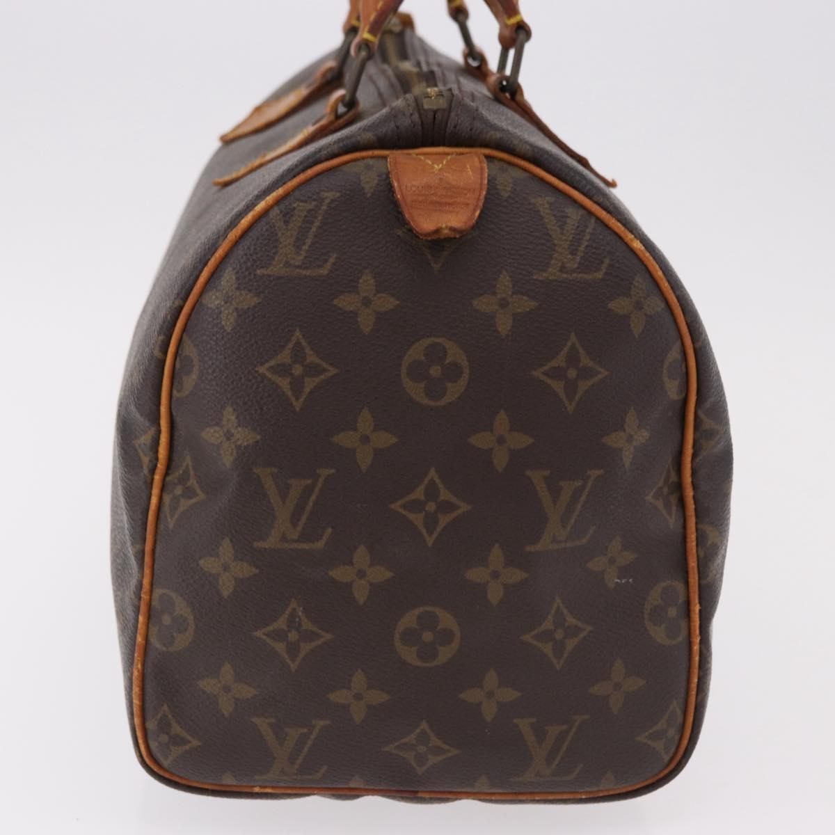 LOUIS VUITTON Monogram Speedy 30 Hand Bag M41526 LV Auth bs36139