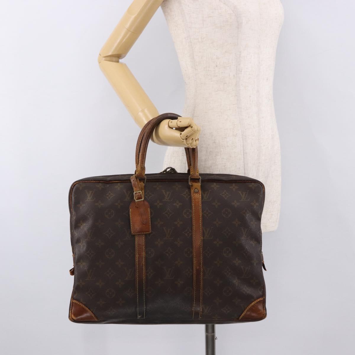 LOUIS VUITTON Monogram Porte Documents Voyage Bag M53361 LV Auth bs36140