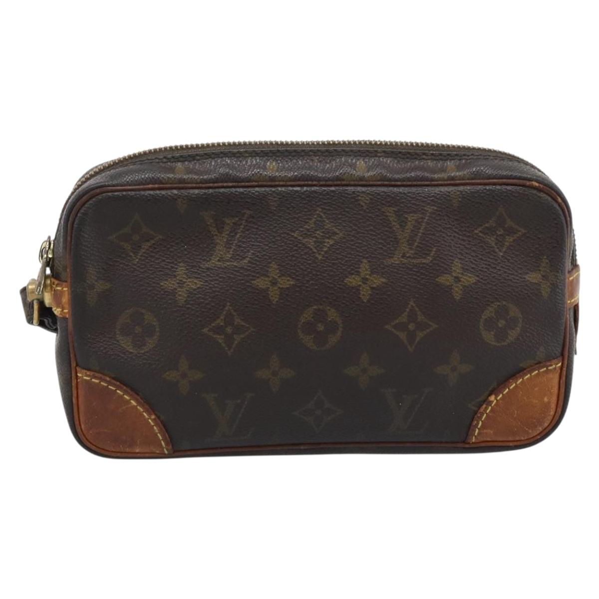 LOUIS VUITTON Monogram Marly Dragonne PM Clutch Bag M51827 LV Auth bs36142