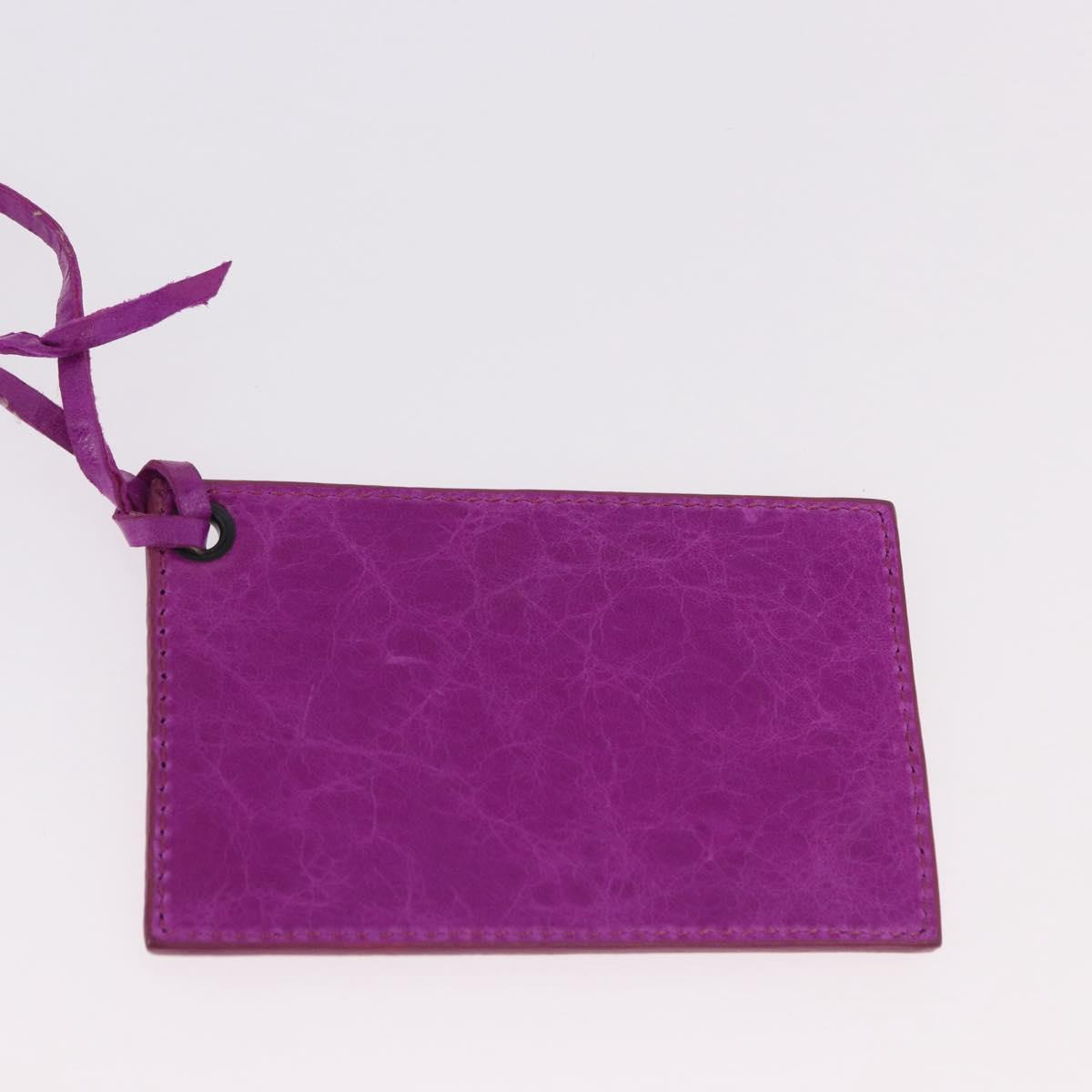 BALENCIAGA The Drum Hand Bag Leather Purple 232732 Auth bs36143V