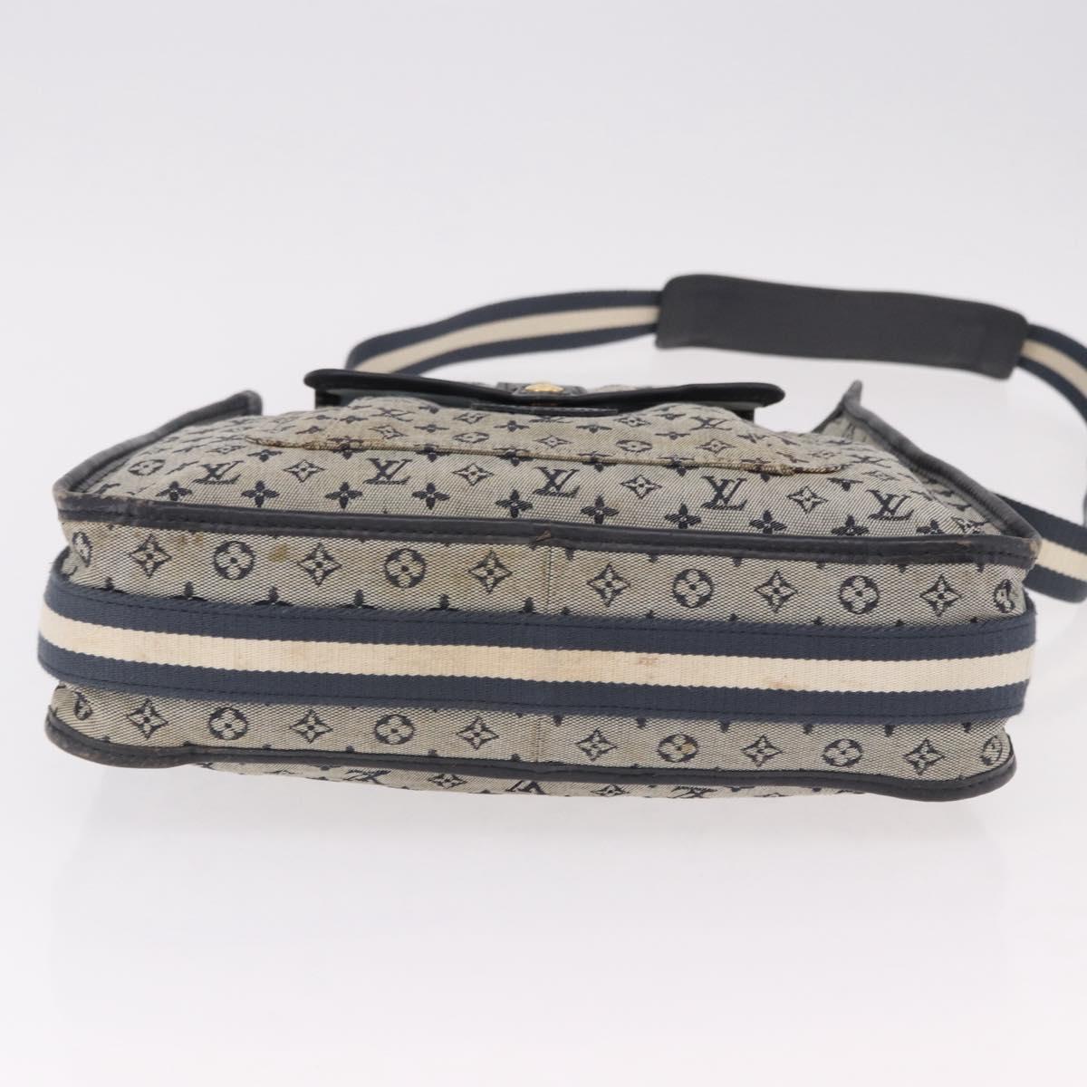 LOUIS VUITTON Monogram Mini Besace Mary Kate Bag Navy M92320 LV Auth bs36145