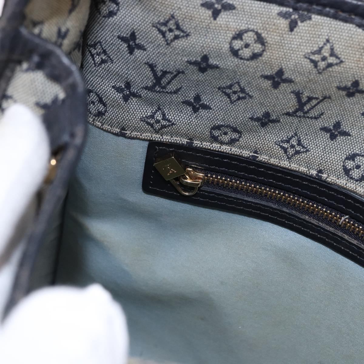 LOUIS VUITTON Monogram Mini Besace Mary Kate Bag Navy M92320 LV Auth bs36145