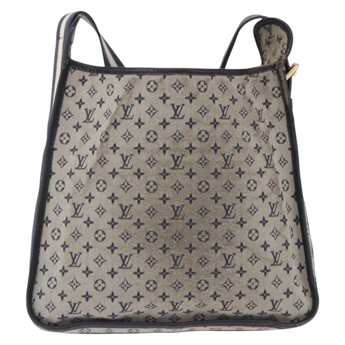 LOUIS VUITTON Monogram Mini Besace Mary Kate Bag Navy M92320 LV Auth bs36145