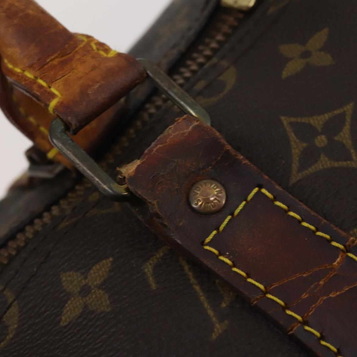 LOUIS VUITTON Monogram Keepall Bandouliere 55 Boston Bag M41414 LV Auth bs36149