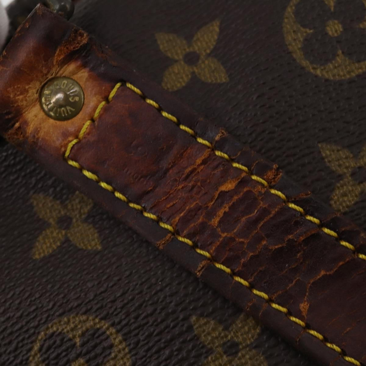LOUIS VUITTON Monogram Keepall Bandouliere 55 Boston Bag M41414 LV Auth bs36149
