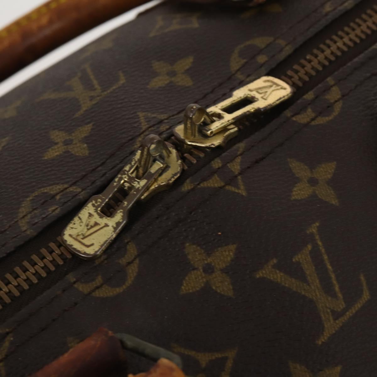LOUIS VUITTON Monogram Keepall Bandouliere 55 Boston Bag M41414 LV Auth bs36149