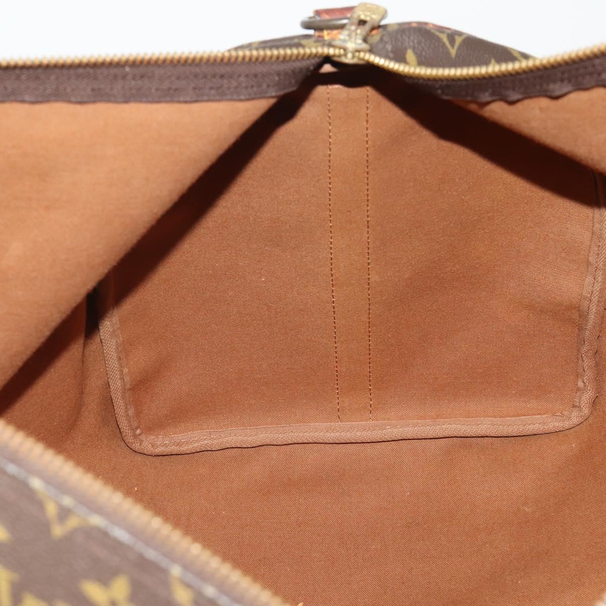 LOUIS VUITTON Monogram Keepall Bandouliere 55 Boston Bag M41414 LV Auth bs36149